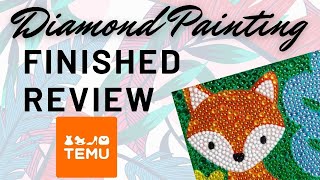 Diamond Painting Finished Review - Temu - #diamondpainting #temu