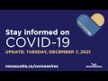 Update COVID-19 for Nova Scotians: Tuesday, December 7, 2021