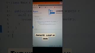 infinite loop in Java using while loop @programizstudios