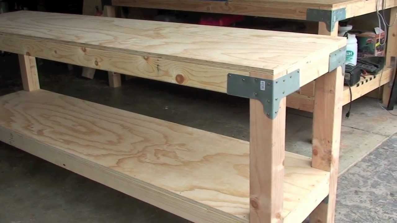 Work Bench $80.00 - 24" X 96". 36" Tall. J. Black - YouTube