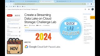 Create a Streaming Data Lake on Cloud Storage: Challenge Lab  #qwiklabs #ARC110 [With Explanation🗣️]