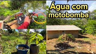 UMA ALTERNATIVA MUITO BOA! | PUXEI ÁGUA COM MOTOR | PREPARANDO PARA PULVERIZAR | SÍTIO PRODUTIVO…