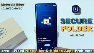 Secure Folder Motorola edge 30,40,50 5g | File Hide | App Clone | secure folder app kaise use kare