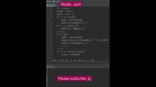 Radix sort using Python