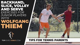 How to Teach a Child To Backhand, Slice, Volley, and Serve? | Wolfgang Thiem