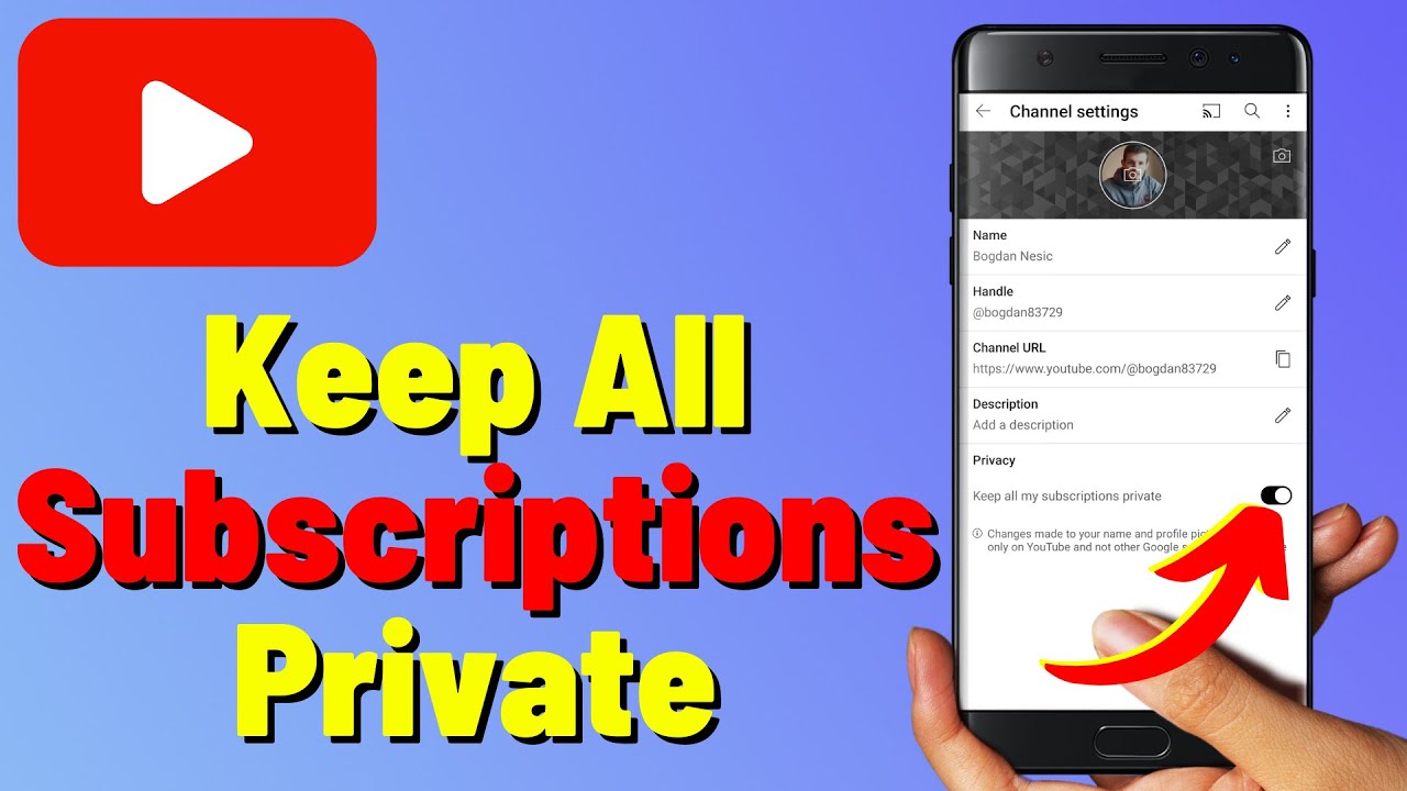 How To Keep Your Youtube Subscriptions Private Youtube