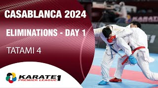 Karate1 CASABLANCA | Day 1 – ELIMINATIONS - Tatami 4 | WORLD KARATE FEDERATION