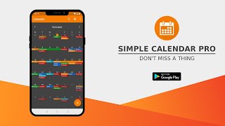 Simple Calendar Pro Promo Video