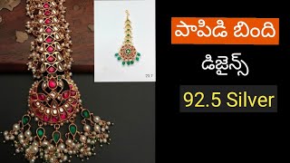 Gold polished Silver Papidi billa designs