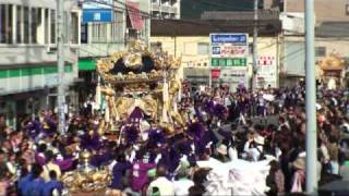 2010 平成22年 魚吹八幡神社秋祭り（宵宮） JR網干駅前 高田屋台