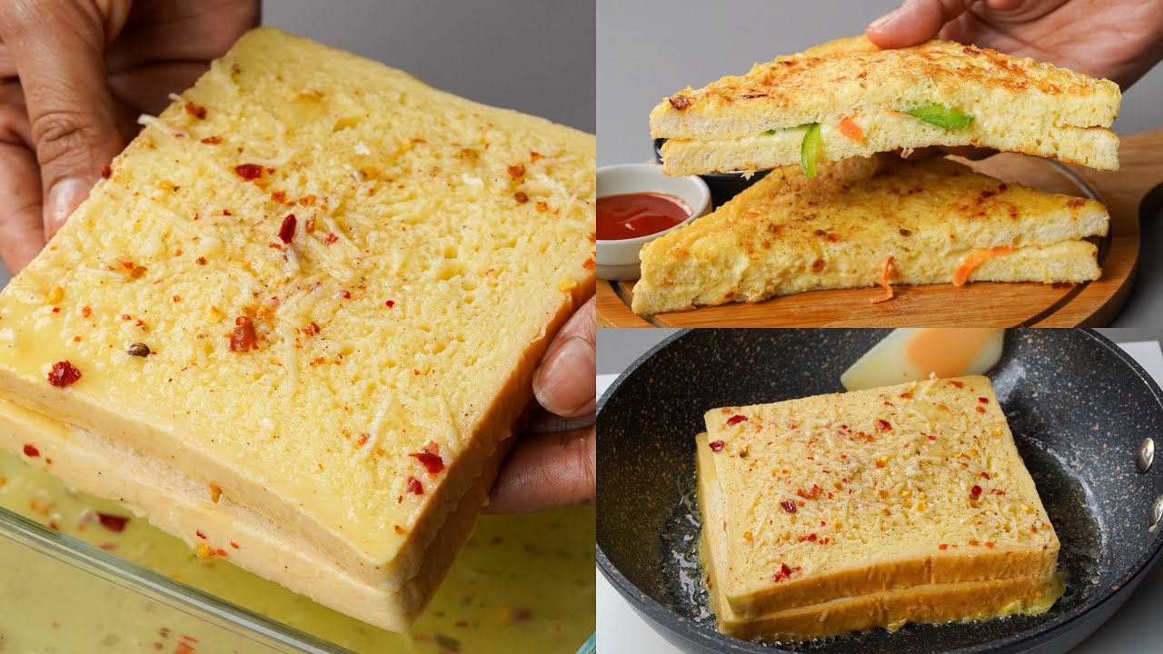 Chilli Garlic Cheese Bread Toast Recipe | Garlic Bread Toast Snacks ...