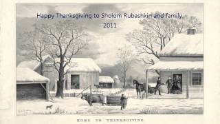 Rabbi Sholom Mordechai Rubashkin; Happy Thanksgiving (2011)