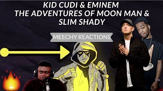 Kid Cudi, Eminem - The Adventures of Moon Man & Slim Shady (Lyric Video) Reaction