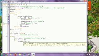 File Handling in Python: Day 10 Update and Delete using Pickle Module
