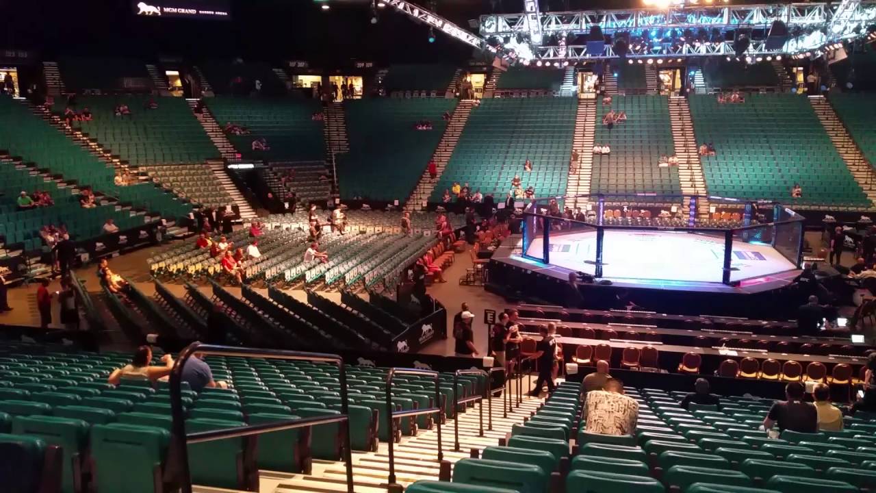 MGM Grand Arena UFC Section 12 Row T - YouTube