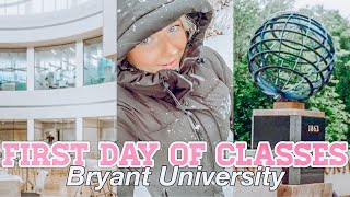 First Of School Vlog | First Day Of Class at Bryant University