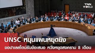 UNSC หนุนแผนหยุดยิง ขอปาเลสไตน์รับข้อเสนอหวังหยุดสงคราม 8 เดือน  l TNN World