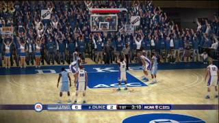 NCAA Basketball 10 (Xbox 360) HD Demo gameplay: Duke vs. North Carolina