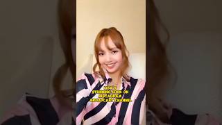 Lisa's Stunning Look On Instagram Broadcast Channel #lisa #blackpink #kpop