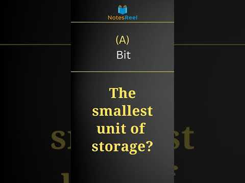 What is smallest unit of memory?