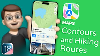 Topographic Maps and Hiking Routes in Maps on iOS 18