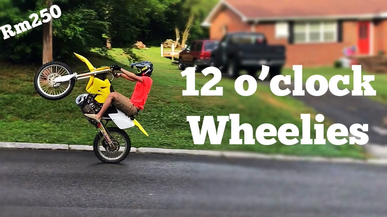 12 O Clock Wheelie Practice Rm250 Youtube