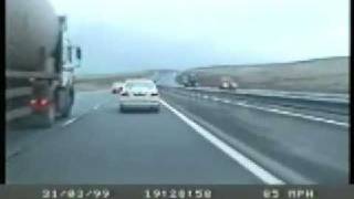 Police Volvo chasing a Ford Fiesta