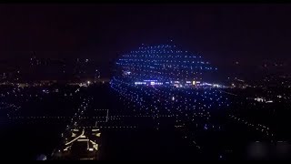 1,400 Drones Illuminated Ancient Chinese City