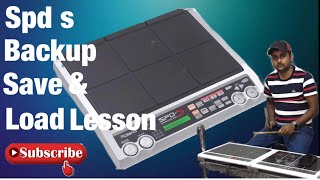 Roland spd s backup save and load | octapad lesson | sinhala