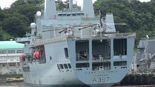 横須賀軍港めぐり イギリス海軍補給艦「フォートヴィクトリア」RFA Fort Victoria A387