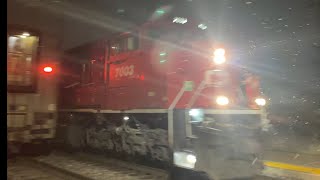 CPKC 231 meets Amtrak 30 at South Bend at MP 438 with SD70ACU leader!!!