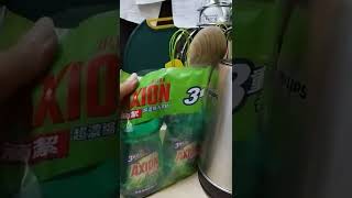 AXION DISHWASHING LIQUID SATISFYING EVERYDAY/ASMR SOUNDS #shorts  @jovydailyvlog3261