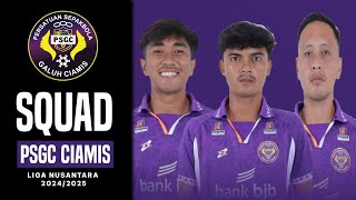 DAFTAR SKUAD PSGC CIAMIS TERBARU DI LIGA NUSANTARA 2024/2025