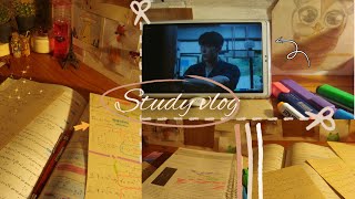 study vlog ✏️📜 note ‐ taking, important points, watching film /ولاگ مطالعه