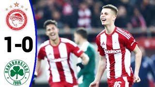 Olympiacos vs Panathinaikos (1-0) Christos Mouzakitis Goal, All Goals and Extended Highlights