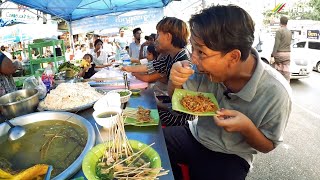 Braised Beef Stick Myanmar Street Food  ၁၀၀ တန် အမဲအူဒုတ်ထိုးနဲ့ အမဲအူသုပ် အမဲအူစွပ်ပြုတ် 😋🥘