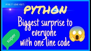 happy new year gift with python #python #code #python3 #newyear2022 #suprise #shock #love #engineer
