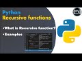 Python Recursive functions | what & why |  Examples | functions | Session 14 #CodingWithKarthik