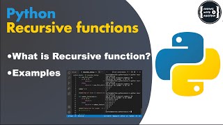 Python Recursive functions | what & why | Examples | functions | Session 14 #CodingWithKarthik