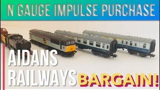 N Gauge Bargain Graham Farish Class 56 And British Rail Pannier Tank Locomotive with Mk1 Coaches.