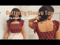 ONAM SPECIAL🏵️✨ | Easy 😲 Butterfly sleeve blouse Stiching tutorial Malayalam for beginners | part-02