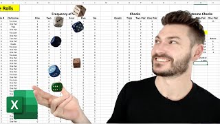 the BETTER way to simulate dice rolls in EXCEL