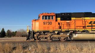 A Southbound BNSF #9730 Loaded Energy Coal Train With A MACe Leader