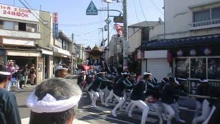 信太・幸地区　だんじり祭り　連合曳き　駅前　尾井町　2013.10.14