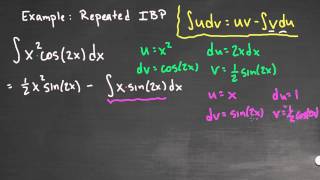 Integration by Parts - Example 3