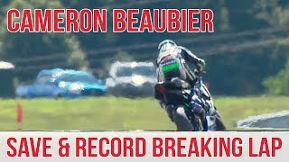 Cameron Beaubier's Epic Save \u0026 Record Breaking Lap at Pittsburgh