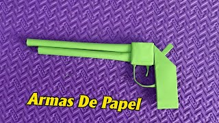 Arma de papel | Como fazer uma pistola de papel | Origami armas