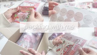 ［packing］📦 贈り物のパッキング to KOREA | packing with me | 作業動画