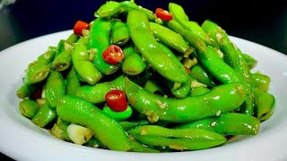 When cooking cold edamame, don't cook it directly in the pot, add two more steps, it is spicy,