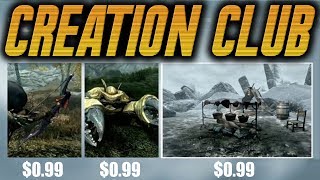 PAID MODS FOR FALLOUT \u0026 SKYRIM? Bethesda E3 Creation Club Details!